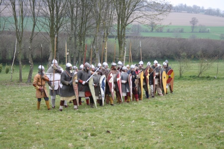 Normands du XIème siècle en formation de combat
